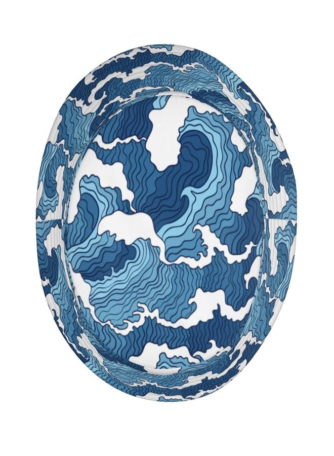 JIEKENMO The Great Wave Off Kanagawa Japanese Blue White Bucket Hats Fashion Sun Cap Packable Outdoor Fisherman Hat for Women and Men - Image 3